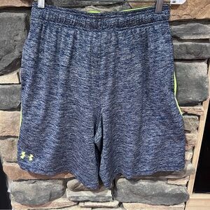 Under Armour gray and Yellow running‎ Shorts Lightweight men’s size MD/M.
